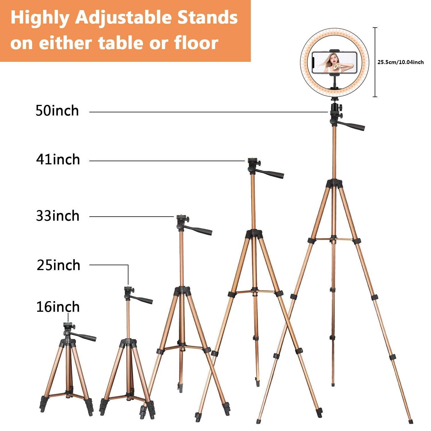 Illuminate Your Space with the Desktop Ring Light Tripod