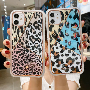 Discover the Leopard Print Electroplated Phone Case