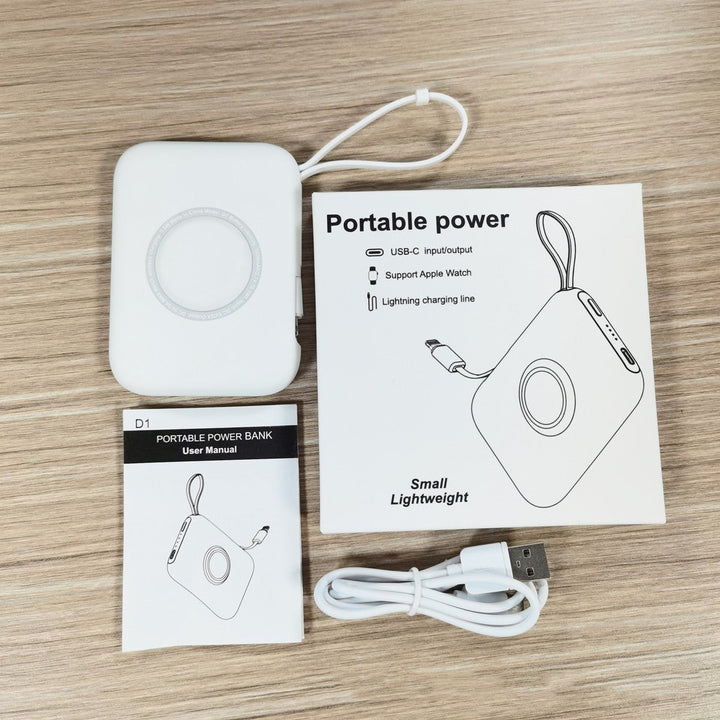 Power Up Your Life with the 5000mah Portable Three-in-one Power Bank With Cable
