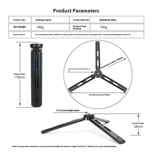 Revolutionize Your Mobile Photography with Our Aluminum Alloy Desktop Tripod